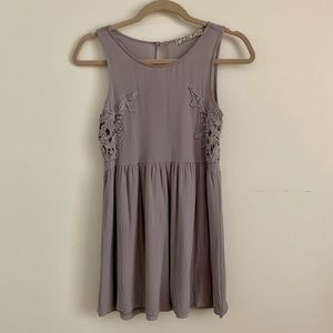 Crochet Lace Mini Dress